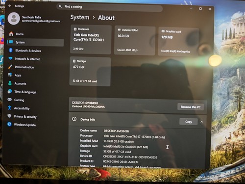 Zenbook 14x oled - zenbook, 16gb